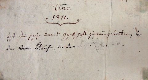 A founding statement? “In the year 1811, this music society was formed,”